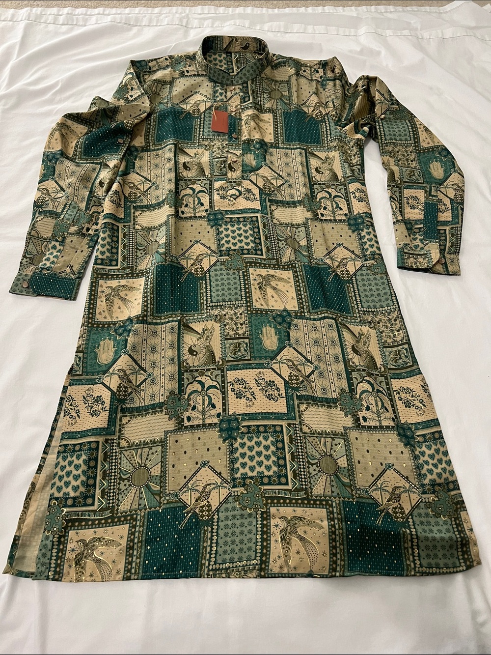 Men’s Green and Cream Kurta only
